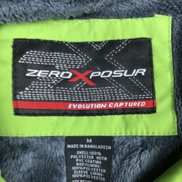 ZEROXPOSUR Medium Women’s Winter Jacket Green White Full Zip Fur Lined SOFT - Picture 2 of 11